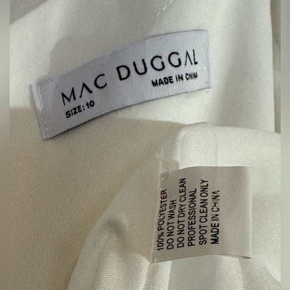 Graceful Mesh Overlay Party Dress by Mac Duggal NWT Style 79337 - Picture 7 of 11